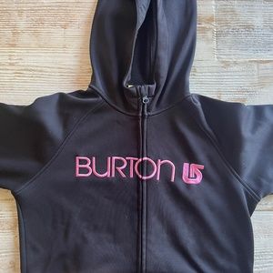 Youth Full Zip Burton Hoodie - Black - size XL